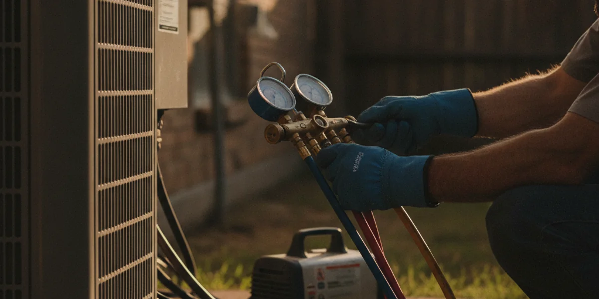 Refrigerant recharge and compressor service in Austin, TX by AC Repair Austin 24